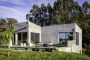 Modern villa built with local granite stone